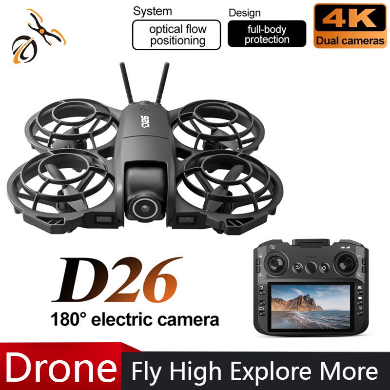 Drone D26 4K Aéreo HD 180 °    - Drone Battery Charger avaliação e preço