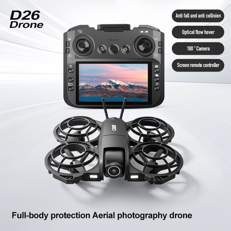 Drone D26 4K Aéreo HD 180 °    - Drone Battery Charger avaliação e preço