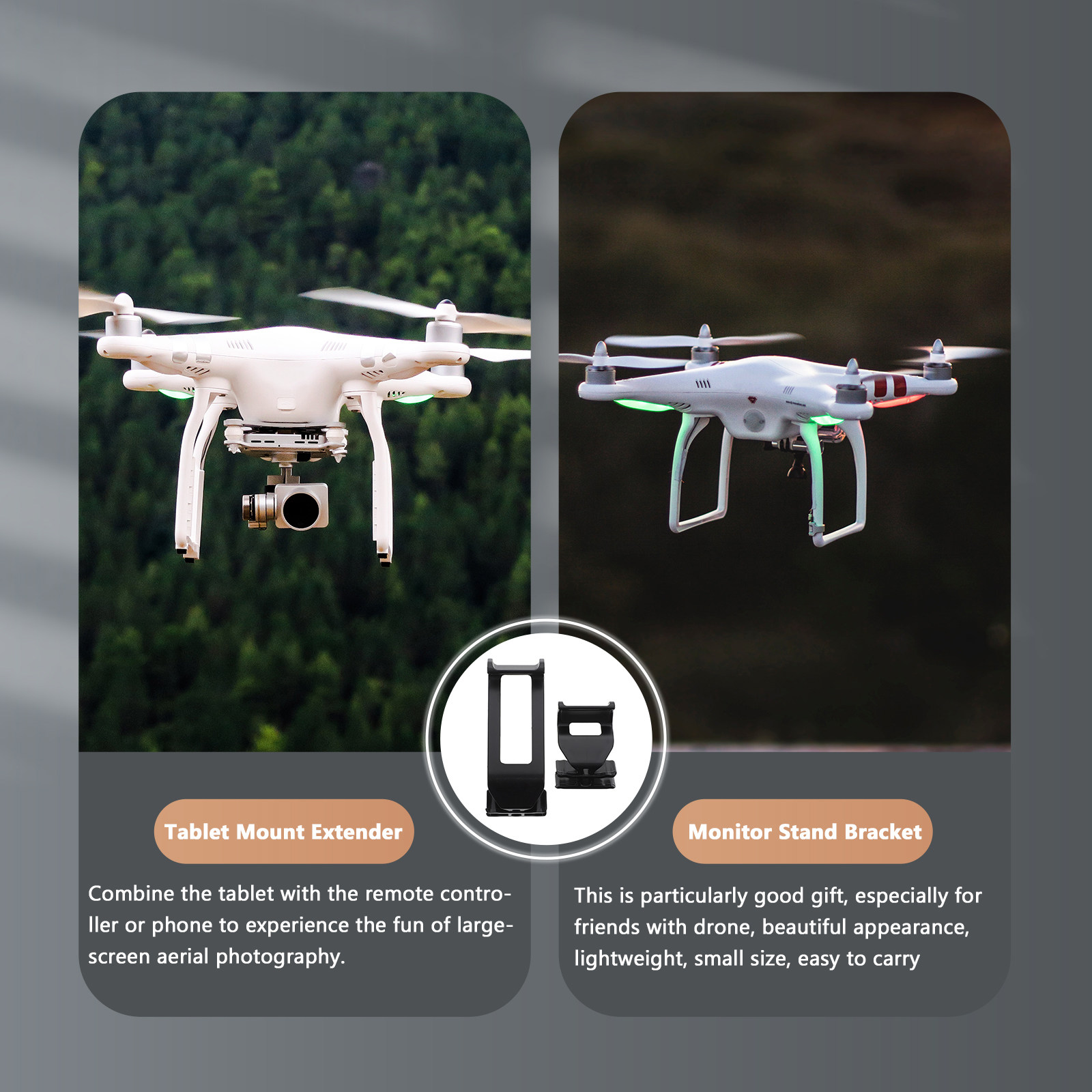 Suporte de Plástico Leve e Rem - Drone Tablet Mount avaliação e preço