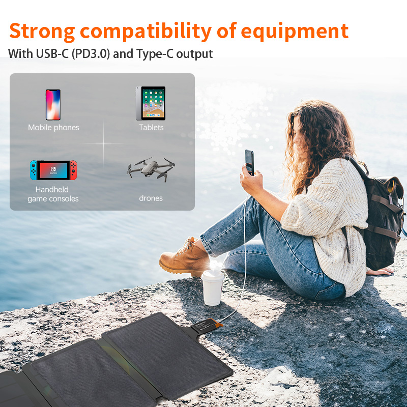 Painel Solar Dobrável de 40w,  - Drone Solar Charger avaliação e preço
