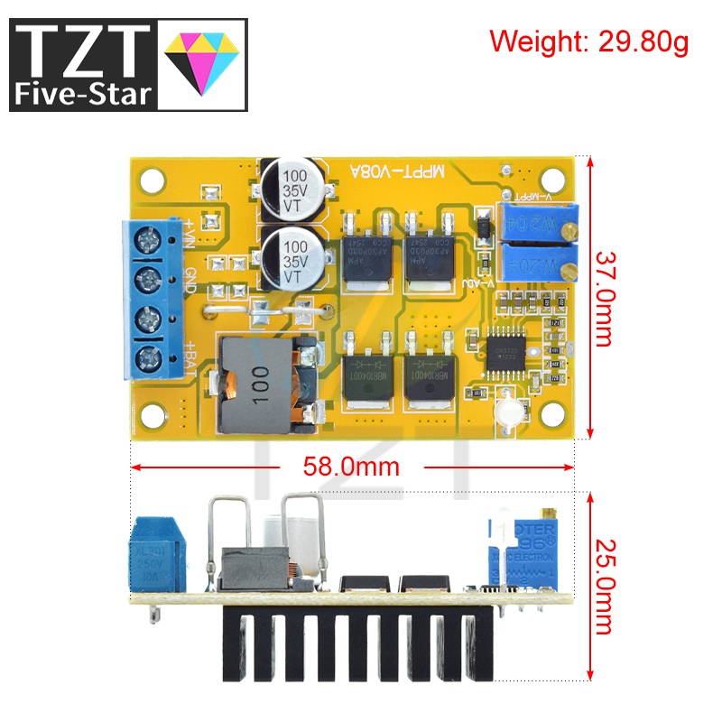 Tzt 5a mppt painel solar regul - Drone Solar Charger avaliação e preço